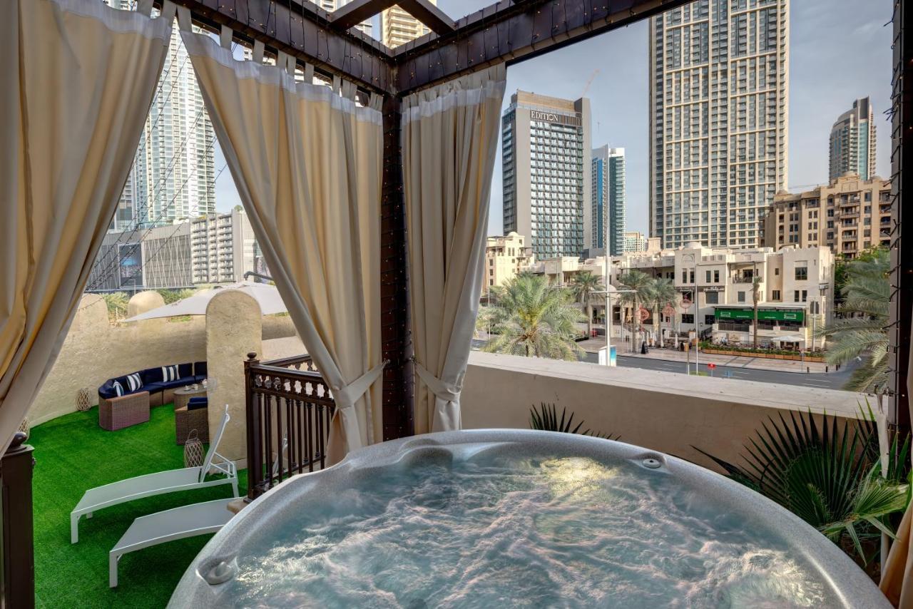 Durrani Homes - Unique Garden Apt At Souk Al Bahar Besides Dubai Mall & Burjkhalifa With Private Jaccuzi Екстер'єр фото